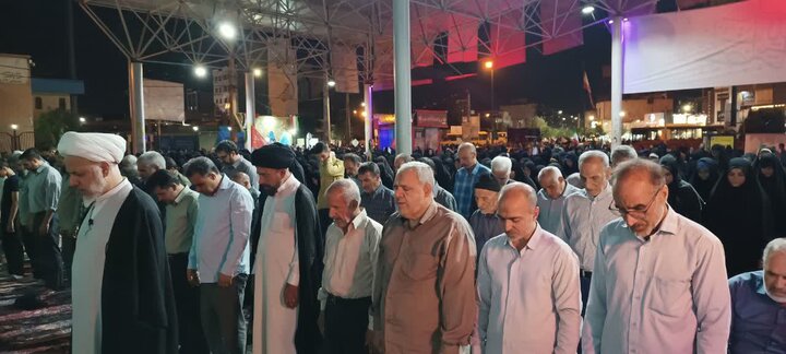 تصاویر/اقامه نماز استغاثه در ساوه