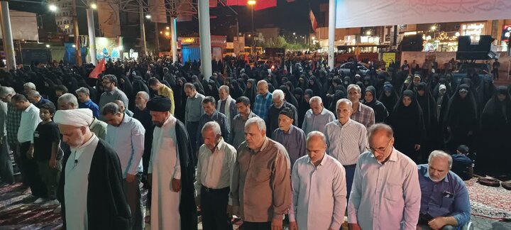 تصاویر/اقامه نماز استغاثه در ساوه