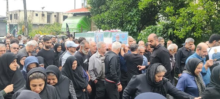 تصاویر/ تشییع پیکر مطهر شهید جانباز حسن ناظری بر دستان مردم شریف تنکابن