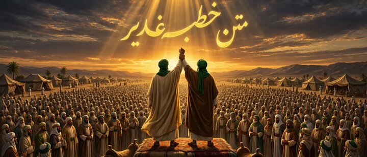 متن کامل خطبه غدیر همراه با ترجمه روان فارسی + دانلود