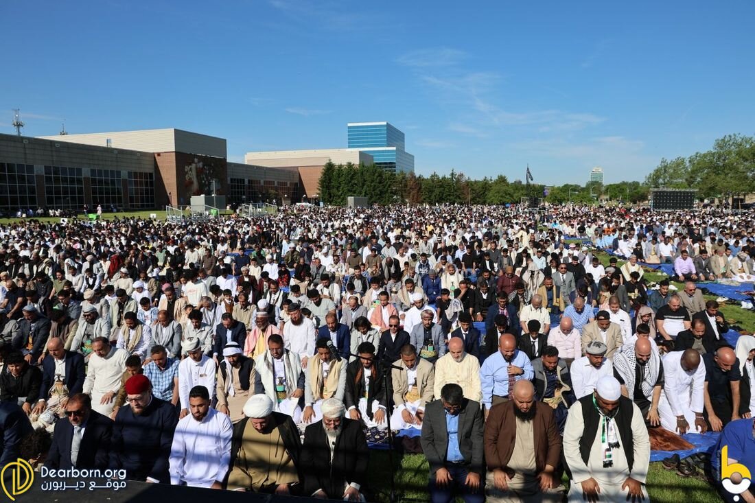 Eid Al Adha Prayer at Ford Community and Performing Arts Center in Dearborn