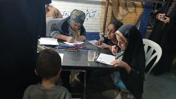 تصاویر/ فعالیت طلاب مدرسه علمیه فاطمه‌الزهرا ساوه در موکب