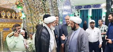 تصاویر/ حضور نماینده ولی فقیه در سازمان انتظامی کشور در بقعه متبرکه امامزاده ابراهیم (ع) آمل