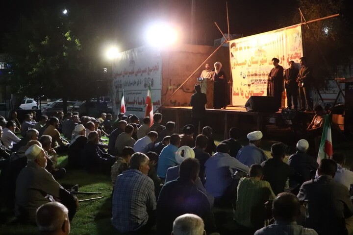 تصاویر/حضور و سخنرانی عضو مجلس خبرگان رهبری در اجتماع اقتدار امت شهرستان صیدون