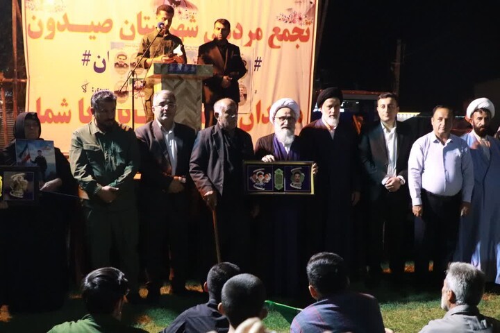 تصاویر/حضور و سخنرانی عضو مجلس خبرگان رهبری در اجتماع اقتدار امت شهرستان صیدون