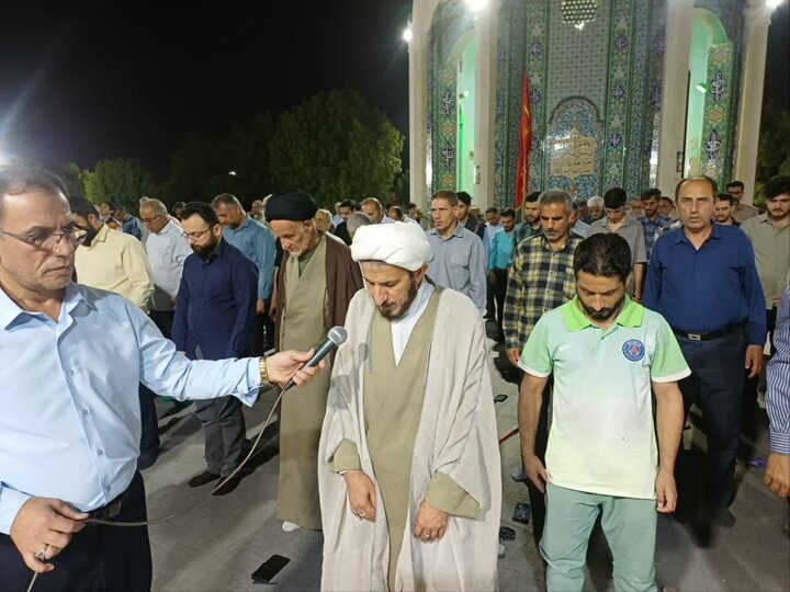 تصاویر/ نماز استغاثه به امام زمان(عج) در عالیشهر