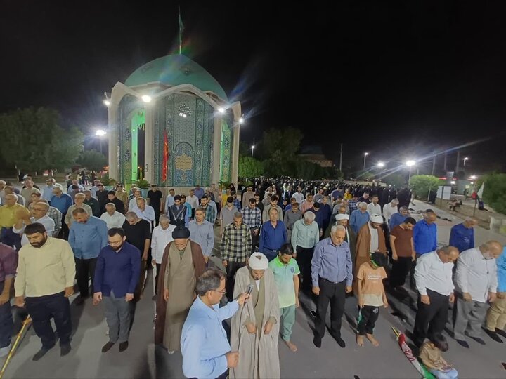 تصاویر/ نماز استغاثه به امام زمان(عج) در عالیشهر
