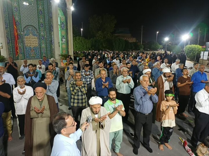 تصاویر/ نماز استغاثه به امام زمان(عج) در عالیشهر