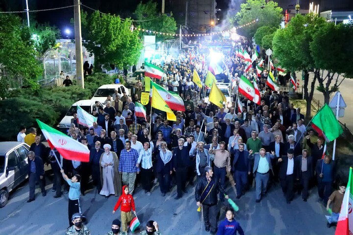 تصاویر/ اجتماع خیابانی مردم ابهر