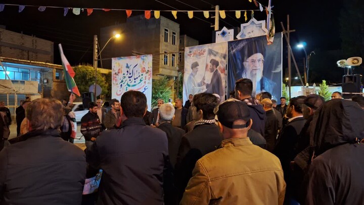 تصاویر/ قرار مردمی ترکمنچای در نودمین شب متوالی