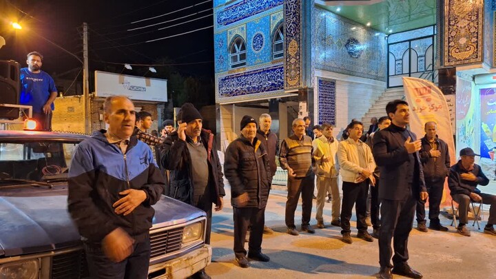 تصاویر/ قرار مردمی ترکمنچای در نودمین شب متوالی