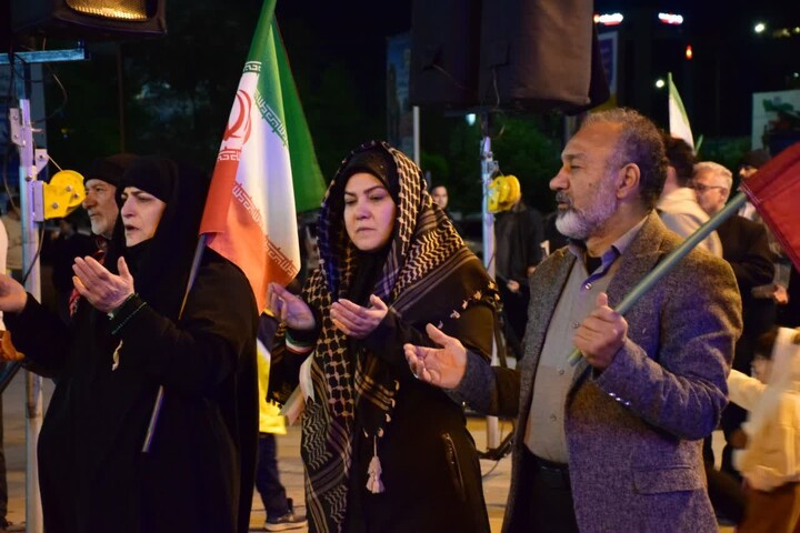 تصاویر / قیام مردم میدان ائل گلی تبریز در شب‌های اقتدار
