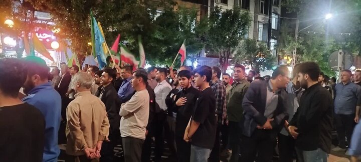 تصاویر/  شهرستان بوکان در نود و یکمین شب: شعارهای انقلابی و دست‌نوشته‌های ولایی در دفاع از نیروهای مسلح