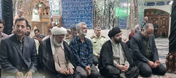 تصاویر/ حضور نماینده ولی فقیه در سازمان انتظامی کشور در بقعه متبرکه امامزاده ابراهیم (ع) آمل