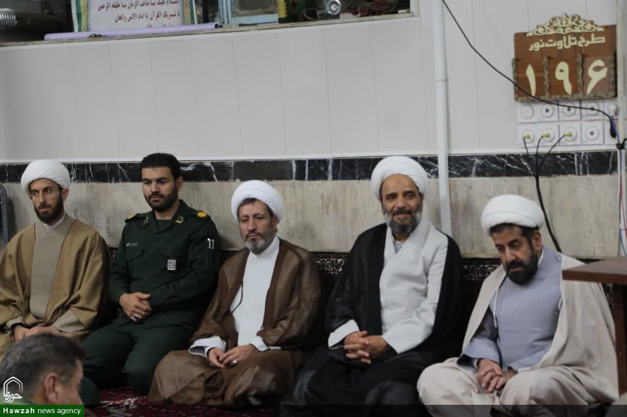 مراسم تکریم و معارفه روحانی روستای حسین‌آباد شاملو