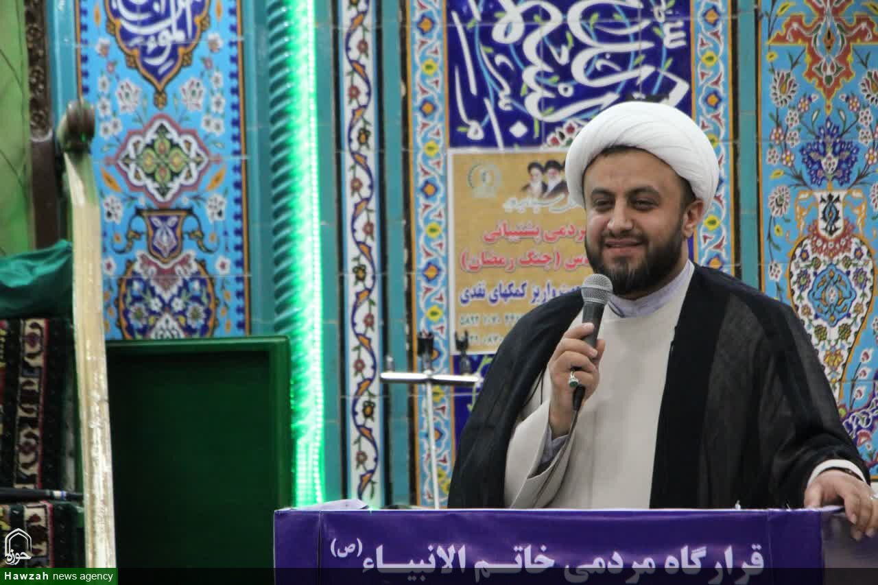 مراسم تکریم و معارفه روحانی روستای حسین‌آباد شاملو
