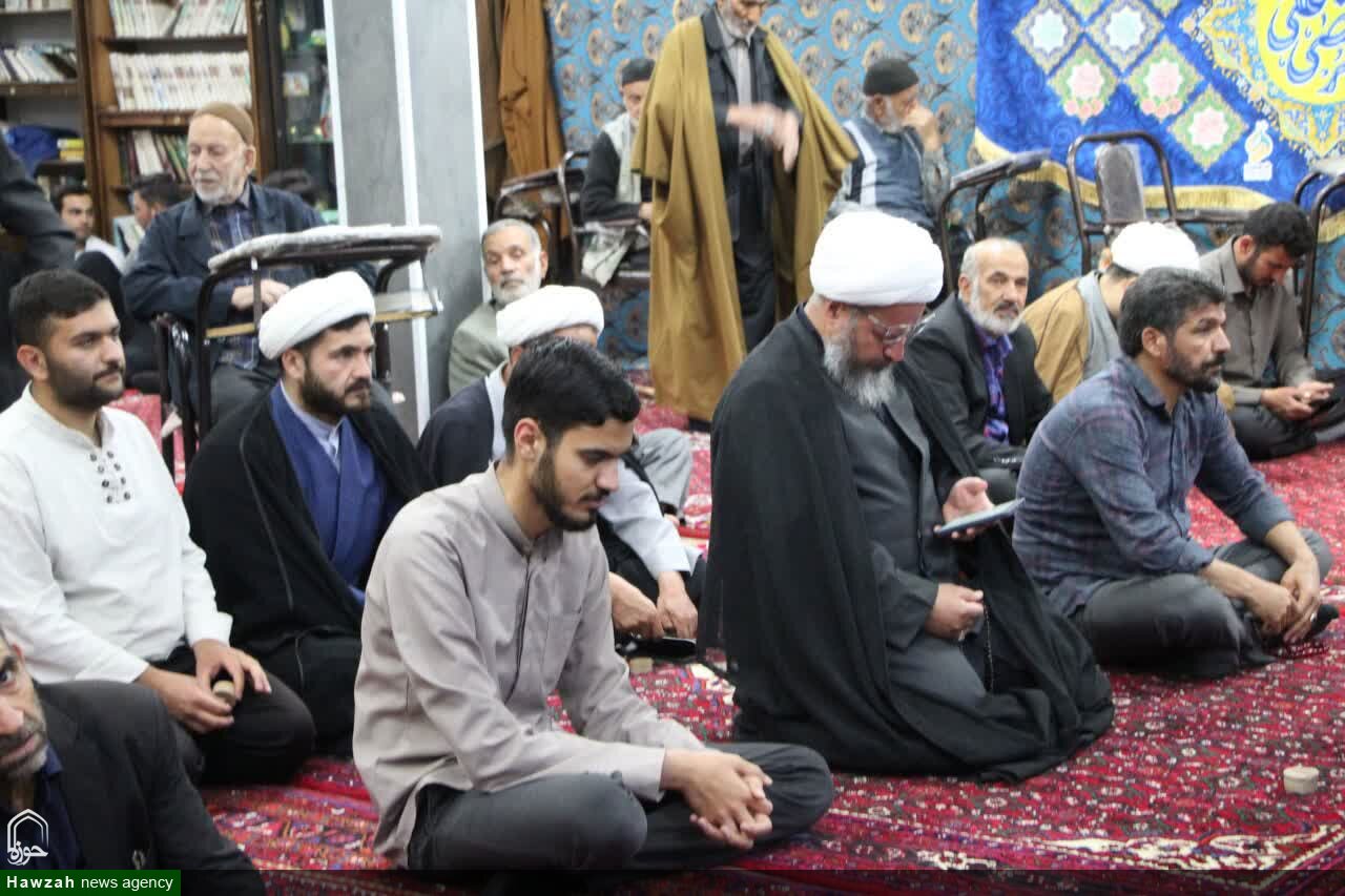 مراسم تکریم و معارفه روحانی روستای حسین‌آباد شاملو