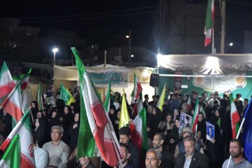 تصاویر/ ندای طنین لبیک یا خامنه ای در نود و دومین شب حماسه در  شهرستان شوط