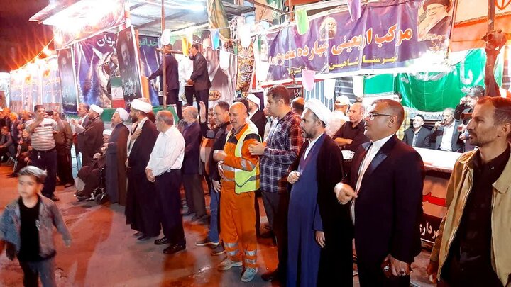 تصاویر / میدان اصلی شاهین دژ غرق در فریادهای مرگ بر آمریکا و اسرائیل