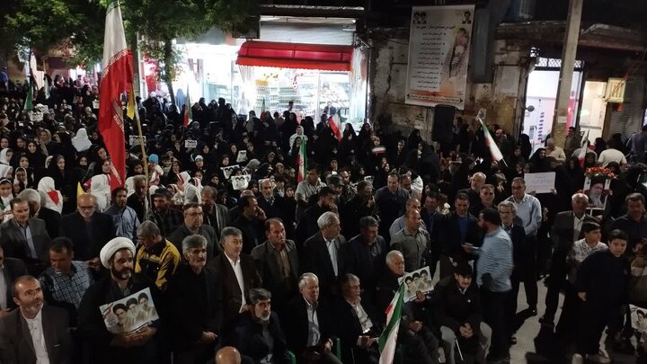 تصاویر/  نود و دومین شب حضور خاموش‌نشدنی مردم شهرستان میاندوآب در دفاع از انقلاب
