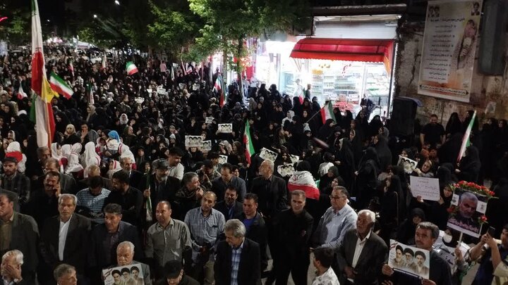 تصاویر/  نود و دومین شب حضور خاموش‌نشدنی مردم شهرستان میاندوآب در دفاع از انقلاب