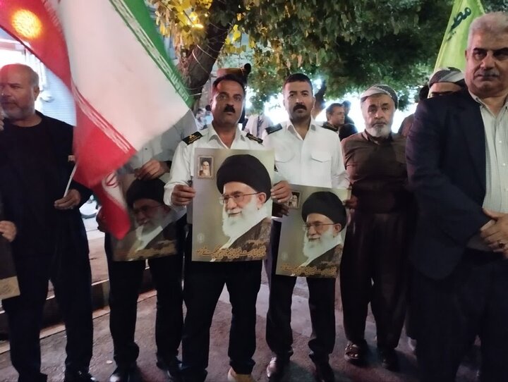 تصاویر/  تجمع مردمی حمایت از آرمان‌های انقلاب اسلامی، رهبری و امنیت ملی در نود ودومین شب در بوکان