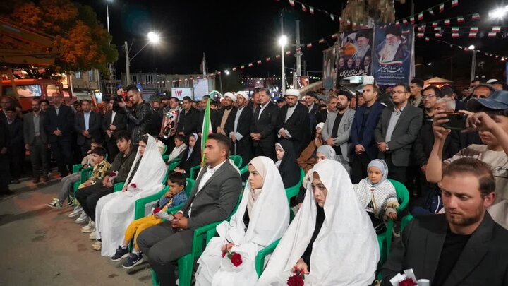 تصاویر/ جشن ازدواج در نود و سومین شب از حضور مردمی در چالدران