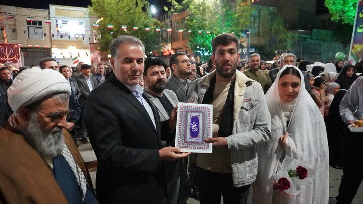 تصاویر/ جشن ازدواج در نود و سومین شب از حضور مردمی در چالدران