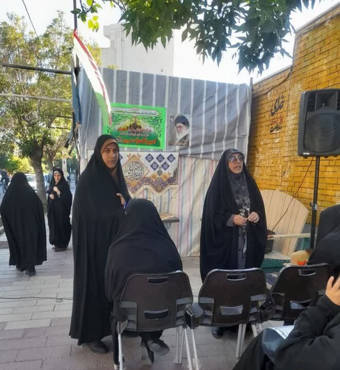تصاویر/ استمرار حضور و فعالیت جهادی خواهران مبلغه در موکب فتح خیبر مدرسه علمیه حضرت رسول اکرم (ص) شهرستان تکاب