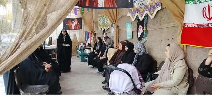 تصاویر/ استمرار حضور و فعالیت جهادی خواهران مبلغه در موکب فتح خیبر مدرسه علمیه حضرت رسول اکرم (ص) شهرستان تکاب