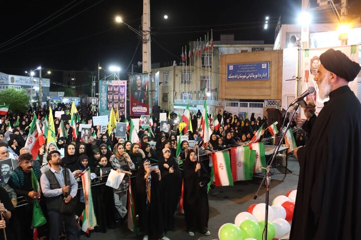 اجتماع بزرگ لبیک یا خامنه ای شهرستان اندیمشک
