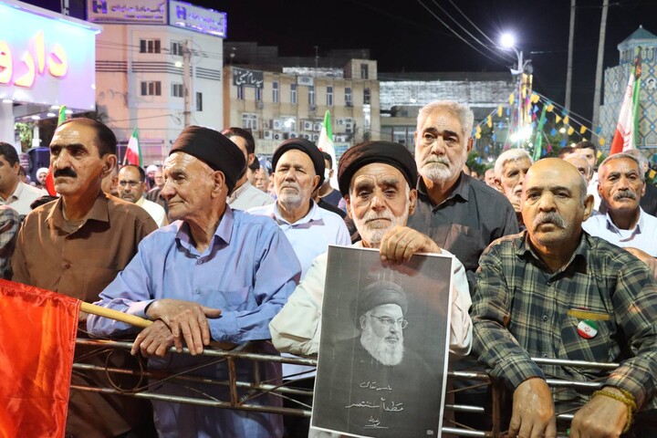 اجتماع بزرگ لبیک یا خامنه ای شهرستان اندیمشک