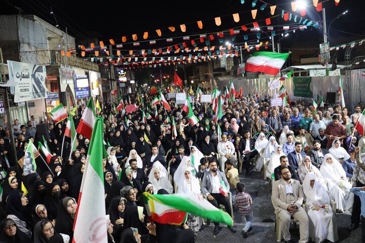 قرائت خطبه عقد زوج های جانفدا شهرستان دزفول