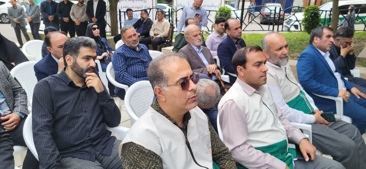تصاویر/ آیین نامگذاری  یک پارک در محمودآباد به نام شهدای میناب
