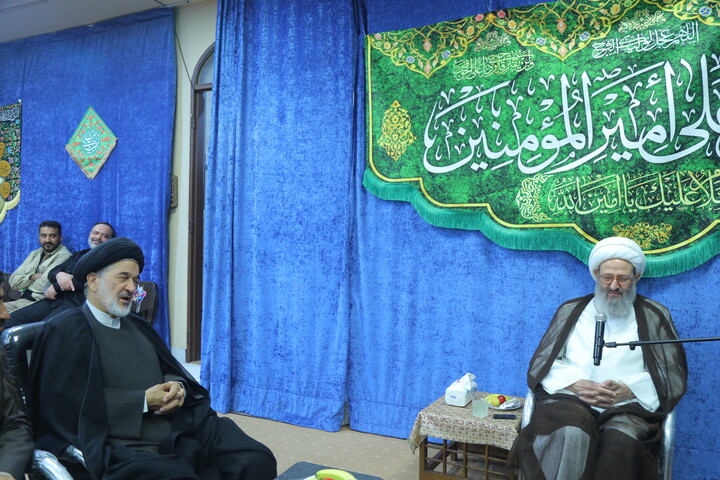 تصاویر / دیدار رئیس دفتر رئیس‌جمهور با آیت‌الله‌ فقیهی