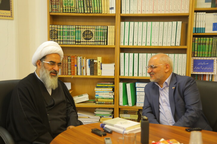 تصاویر / دیدار رئیس دفتر رئیس‌جمهور با آیت‌الله‌ فاضل لنکرانی