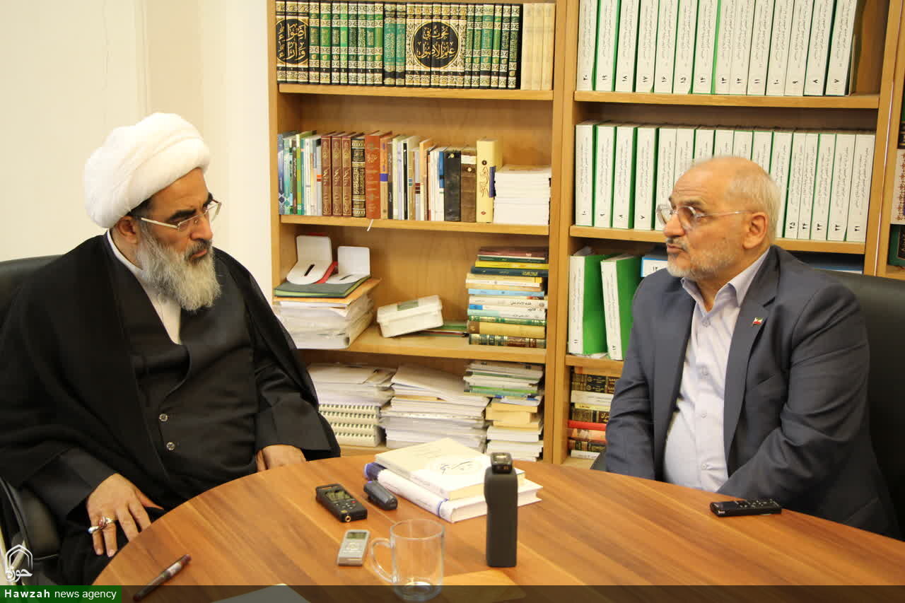 دیدار رئیس دفتر رئیس جمهور با آیت الله فاضل لنکرانی