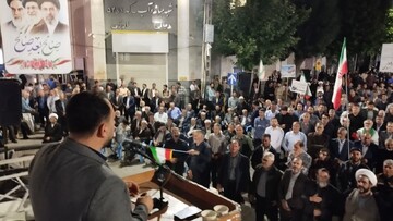 فیلم| تلفیق شعارهای انقلابی و غدیری در میاندوآب در نود و چهارمین شب از شب های اقتدار