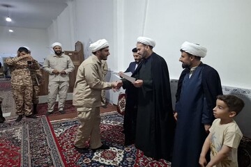 تقدیر از طلاب جهادی احیاکننده مسجد سادات کرمانشاه در آستانه عید غدیر+تصاویر