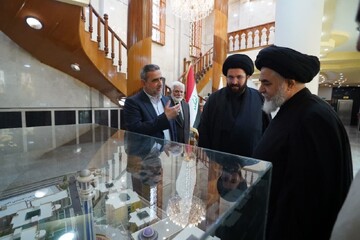 تولیت مسجد مقدس جمکران با رئیس دانشگاه جامعه الاسلامیه عراق دیدار کرد + عکس