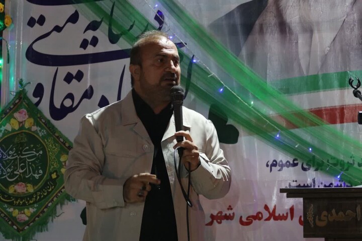 تصاویر/ اجتماع سنگرنشینان بخش #بندر_ریک در پشتیبانی از مردان میدان