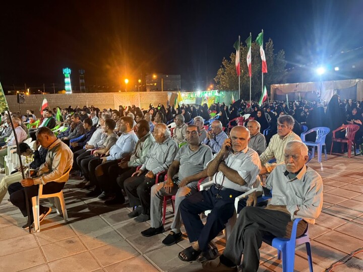 تصاویر/ اجتماع سنگرنشینان بخش #بندر_ریک در پشتیبانی از مردان میدان