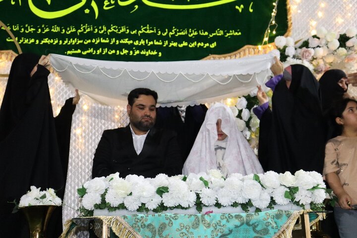 تصاویر/ عقد زوج دیّری در اجتماع شبانه مردم