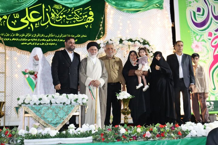 تصاویر/ عقد زوج دیّری در اجتماع شبانه مردم