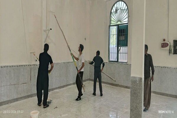 تقدیر از طلاب جهادی احیاکننده مسجد سادات کرمانشاه در آستانه عید غدیر+تصاویر