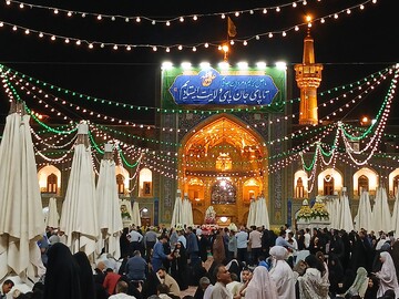 تصاویر/ حرم مطهر رضوی در شب عیدغدیر