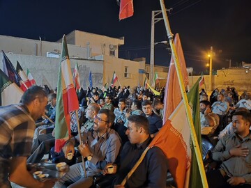 تصاویر/ اجتماع مردم روستای احمدی در حمایت از نظام