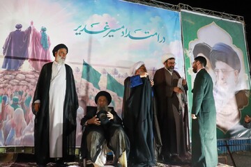 تصاویر/ مراسم تلبس جمعی از طلاب به میزبانی مدرسه علمیه الغدیر