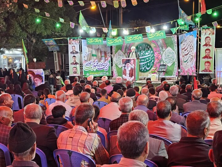 تصاویر/مراسم بزرگداشت عید سعید غدیر خم همزمان با تجمع مردمی «جنگ رمضان» در بخش سریش‌آباد