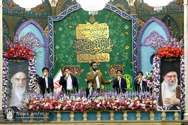 تصاویر/ جشن باشکوه شب عید سعید غدیر در حرم مطهر بانوی کرامت